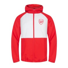 FC Arsenal geacă de bărbați cu glugă Shower red white - XXL