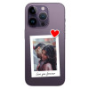 Husa Huawei P50 Pro Silicon Gel Tpu Model Poza cu Inima Rosie Love You Forever Silicon Transparenta