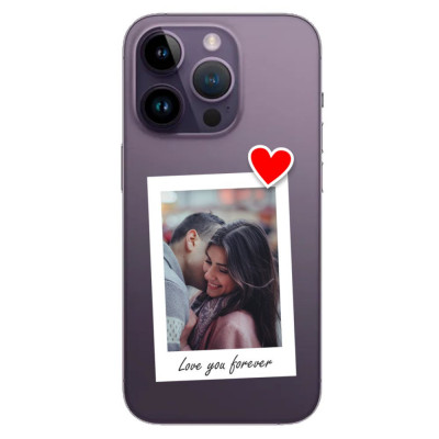 Husa Realme GT Neo 2 Silicon Gel Tpu Model Poza cu Inima Rosie Love You Forever Silicon Transparenta foto