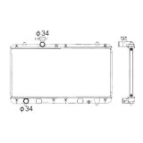 Radiator racire Suzuki Liana (Er), 03.2001-08.2007, Motorizare 1, 3 66kw; 1, 6 76kw Benzina, tip climatizare Cu/fara AC, cutie Manuala, tip Denso, di, Rapid