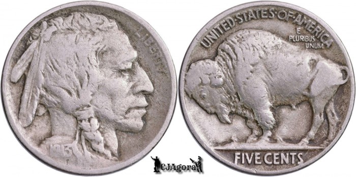1913, 5 Cents - Buffalo Nickel - Statele Unite ale Americii