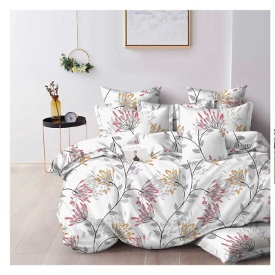 Lenjerie pat dublu,bumbac finet,6 piese,cearceaf normal 220x240cm, cearceaf pilota 200x220cm, 2 fete de perna 50x70, 2 fete de perna 70x70-A1071 foto