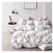 Lenjerie pat dublu,bumbac finet,6 piese,cearceaf normal 220x240cm, cearceaf pilota 200x220cm, 2 fete de perna 50x70, 2 fete de perna 70x70-A1071