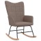 Gossi scaun balansoar, gri taupe, material textil