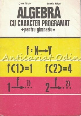 Algebra Cu Caracter Programat - Dan Nica, Maria Nica foto