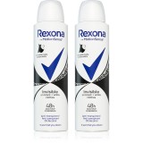Rexona Invisible Black and White deodorant spray impotriva petelor albe si galbene