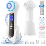 Cumpara ieftin Aparat Profesional pentru Indepartarea punctelor Negre VisionHub&reg;, Perie electrica de curatare faciala 5in1, Afisaj LCD, 3 niveluri de putere, 4 sonde