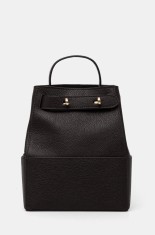 Silvian Heach ghiozdan de piele CARACCIOLO femei, culoarea maro, mic, neted, RCP25013ZA