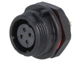 Soclu Mamă 4 PIN IP68 5A pentru Panou