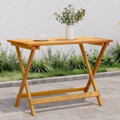 vidaXL Masa de gradina pliabila, 90x52,5x65 cm, lemn masiv de acacia foto