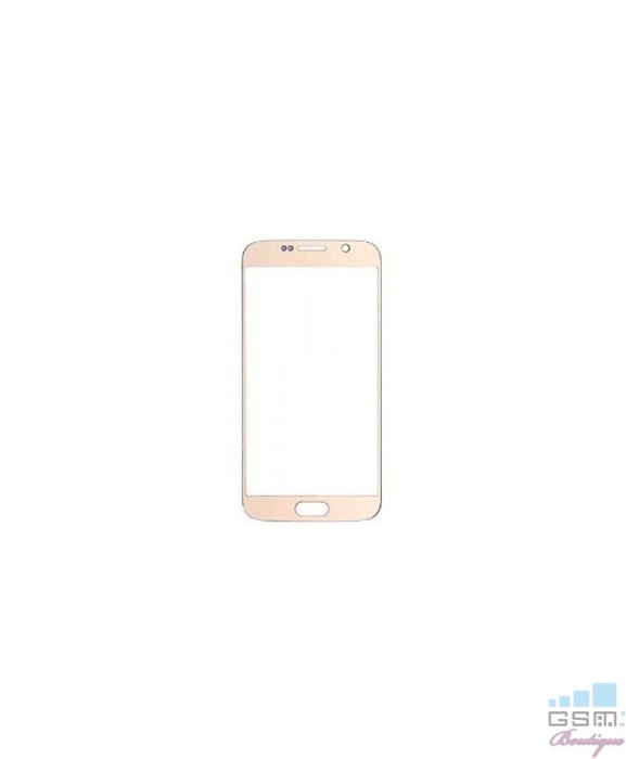 Geam Sticla Samsung Galaxy S6 SM G920 Gold Geam Sticla Samsung Galaxy S6 SM G920 Gold