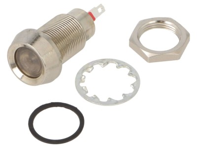Lampă de control LED galbenă 24-28VDC foto