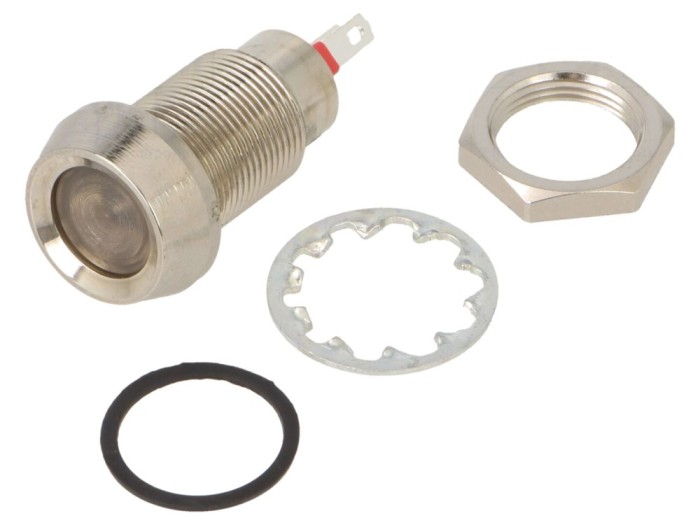 Lampă de control LED galbenă 24-28VDC