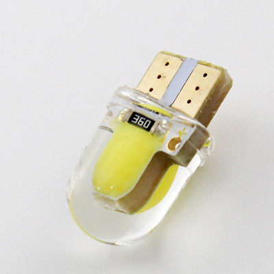 Bec led 2 buc T10 W5W COB 8 SMD foto