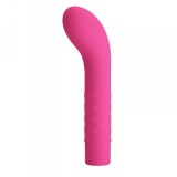 Vibrator Punctul G Atlas, 10 Moduri Vibratii, Silicon, Roz, 14 cm