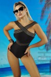 SW2039RR-1 Costum de baie intreg cu benzi late elastice, M, S/M