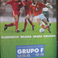 Program fotbal - Campionatul Mondial de Fotbal USA 1994, grupa F