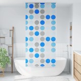 VidaXL Roletă perdea de duș 120x240 cm Model cercuri