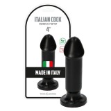 Plug Dildo Anal Gino, Negru, 13 cm x 3,5 cm