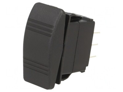 Comutator Basculant Negru 20A/14VDC IP56 foto