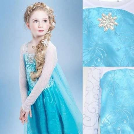 Rochita Elsa, Rochie Frozen, de petrecere, 3, 4, 5, 6, 7 ani, 3-4 ani, 4-5  ani, 5-6 ani, 6-7 ani | Okazii.ro