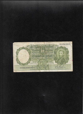 Argentina 50 pesos 1966 seria09856899 foto