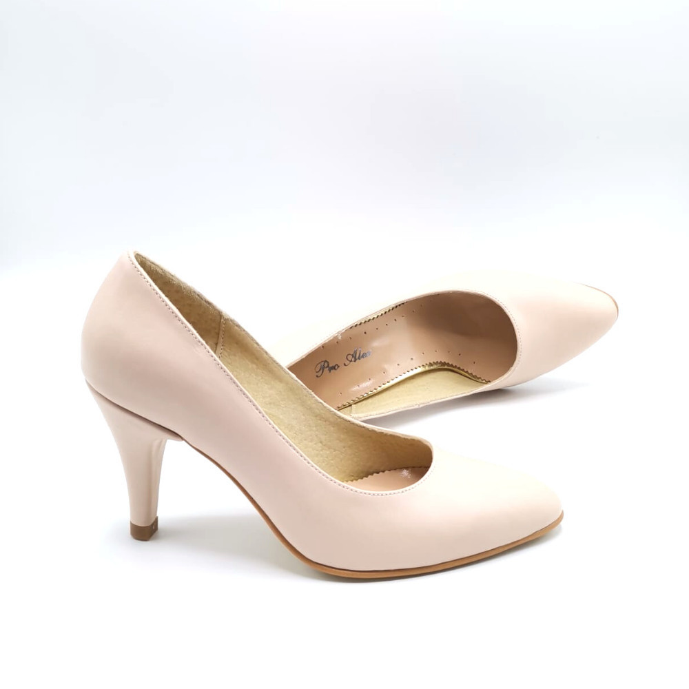 Pantofi dama stiletto nude rose Lulu, 35 | Okazii.ro
