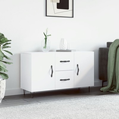vidaXL Servantă, alb, 100x36x60 cm, lemn compozit foto