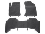 Set covorase auto din cauciuc Toyota Hilux (N120) 05.2015- modele cu 4 usi; negre. polietilena (PE), 3 bucati
