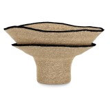 Cumpara ieftin Vaza decorativa zambila apa natur negru Lanh &Oslash;59x35h