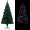 vidaXL Pom de Crăciun artificial cu suport, verde, 210cm, fibră optică 321029