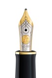 Penita b din aur de 14k/585 ornament din rodiu pentru stilou m600 bicolora, Pelikan