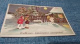 CARTE POSTALA -FELICITARE INTERBELICA CIRCULATA 1930