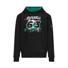 Mercedes AMG Petronas hanorac de bărbați cu glugă George 63 sweatshirt black F1 Team 2022 - S