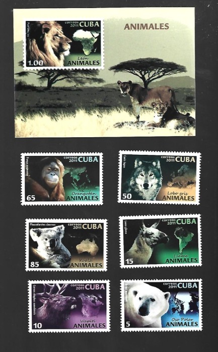 cuba animale mnh