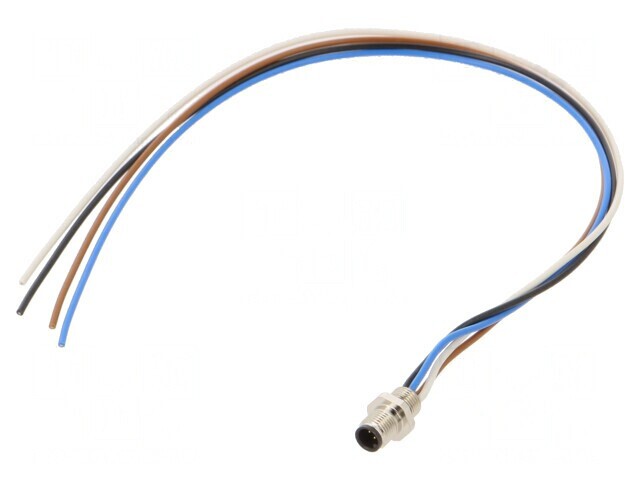 Conector M5 Tată 4 Pini Aurit IP67