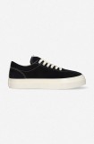 Stepney Workers Club sneakers din piele &icirc;ntoarsă Dellow Suede culoarea negru, YA01135 YA01135-BLKECRU