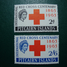 PITCAIRN ISLANDS 1963 SERIE CRUCEA ROSIE MH