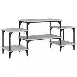 Cumpara ieftin Comoda TV, gri sonoma, 117x35x52 cm, lemn prelucrat