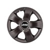 Set 4 Capace Roti 14 inchi (R14) Bis Negru, Compatibile Cu Jeep, Autohelix MSA
