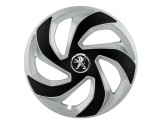 Cumpara ieftin Set 4 capace roti Rex Gri-Negru R16 pentru gama auto Peugeot, Autohelix MSA