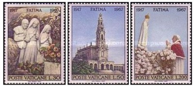 Vatican 1967 - Virgin Marys Revelation in Fatima serie neuzata foto
