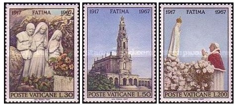 Vatican 1967 - Virgin Marys Revelation in Fatima serie neuzata