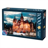 Puzzle 1000 piese - Imagini din Romania - Castelul Peles - Seara | D-Toys