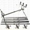 Kit Crap 3 Lansete NEXT 3,9m cu 3 Mulinete KDL 9 Rulm Baitrunner Si Rod Pod