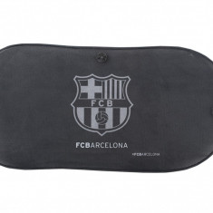 Parasolar auto luneta spate FC Barcelona cu ventuze , dimensiune 50 x 100 cm Kft Auto