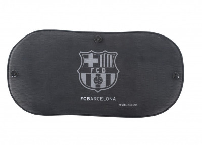 Parasolar auto luneta spate FC Barcelona cu ventuze , dimensiune 50 x 100 cm AutoDrive ProParts foto