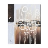 Tablou abstract pictat manual, Cosmic, 60x50cm ulei pe panza in relief, gata de agatat pe perete