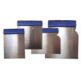 Set Spatule Metalice Cu Maner Plastic - 4 Piese