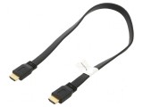 Cablu HDMI 2.0 0,5m negru PVC